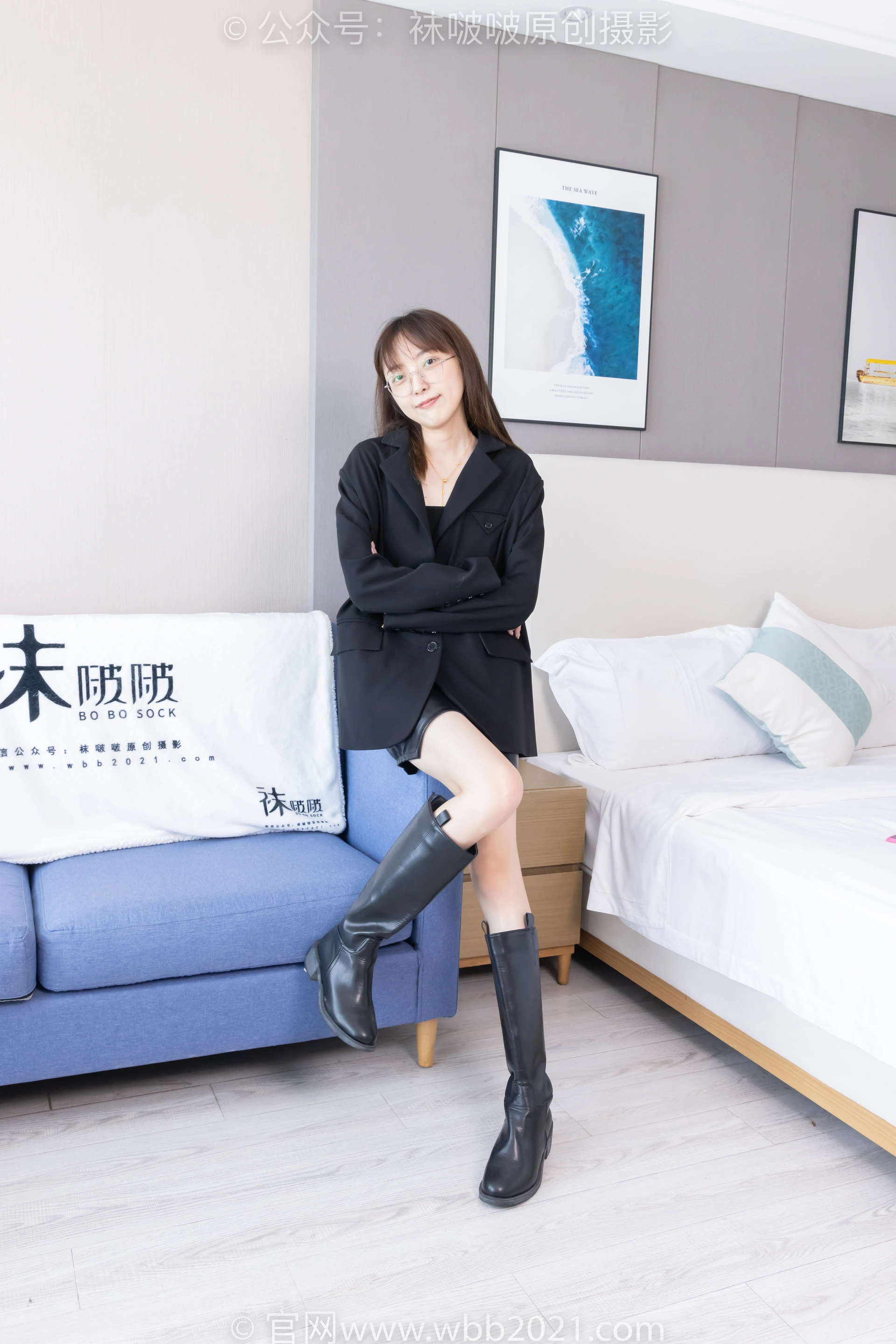 [BoBoSocks袜啵啵] NO.486 稚予-长靴、黑网袜、裸足（黑色美甲）、裸足踩奶油蛋糕 踩完蛋糕泡脚剧情（剧情版） 1